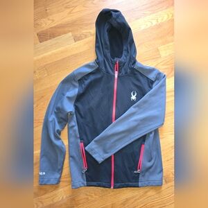 Spyder  Black and Gray Jacket with Red Accents. Sz. Sm